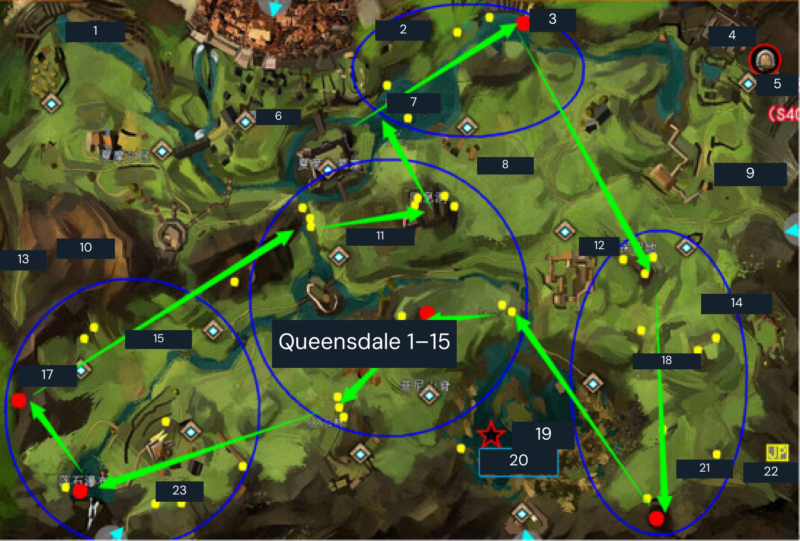 Queensdale copper gathering loop route