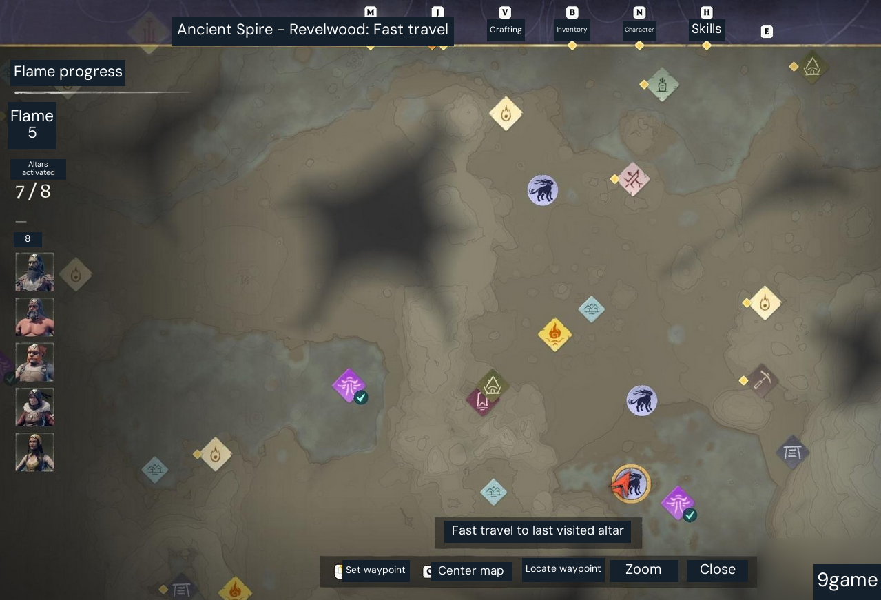 Flax Seedlings — Flax location from Maki’s February 2024 map reference. Match the player marker and nearby cave/spire landmarks; the map predates later world expansions, so verify the deposit in your current world.