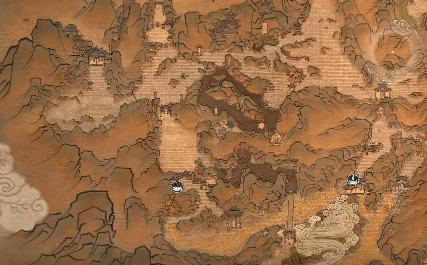 Official Fright Cliff regional map. Use the terrain and paths to orient yourself around Rockrest Flat; follow the Shrine directions in the farming steps for the exact route.