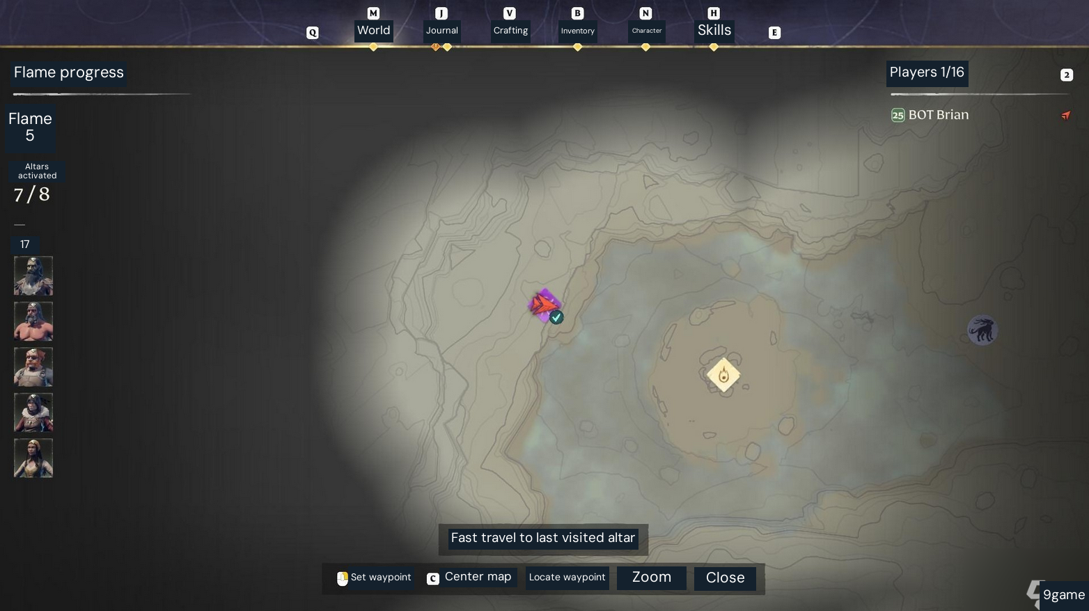 Amber Deposits — Amber location from Maki’s February 2024 map reference. Match the player marker and nearby cave/spire landmarks; the map predates later world expansions, so verify the deposit in your current world.