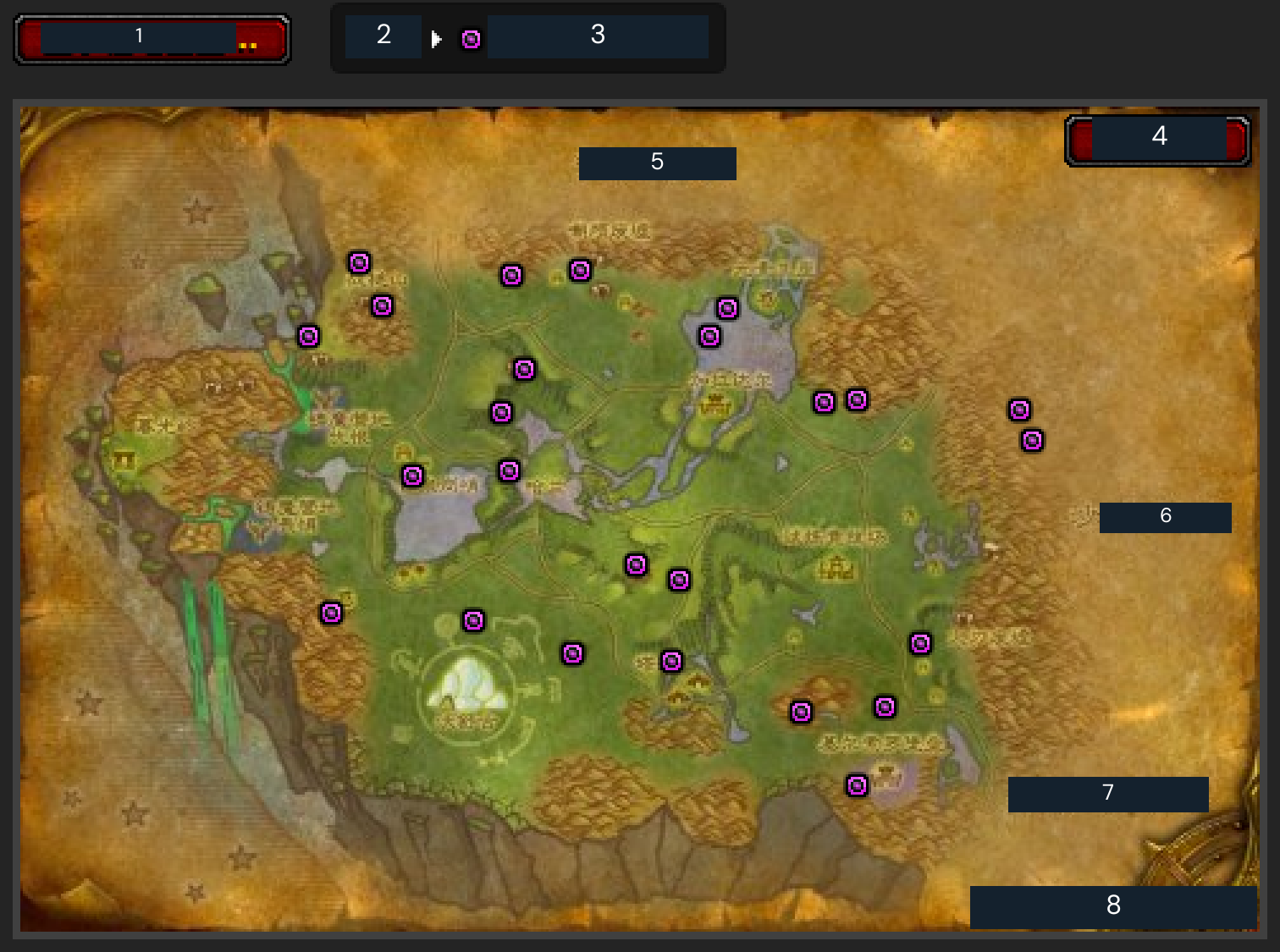 Nagrand Adamantite Vein spawn layer (25 marked points)