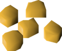 Related icon: Old School RuneScape item icon: Sweetcorn seed, representative of allotment inputs.
