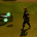 Related icon: RuneScape (RS3) activity artwork: Divination wisp training, representative of energy collection.
