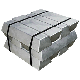 Satisfactory item icon: Aluminum Ingot.