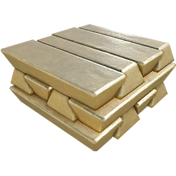 Satisfactory item icon: Caterium Ingot.