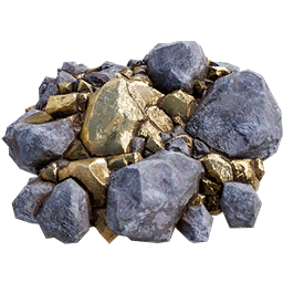 Satisfactory item icon: Caterium Ore.
