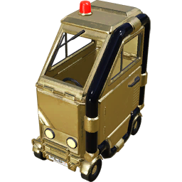 Satisfactory item icon: Golden Factory Cart™.