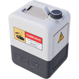 Official Satisfactory game icon for Packaged Nitric Acid. Satisfactory item icon: Packaged Nitric Acid.